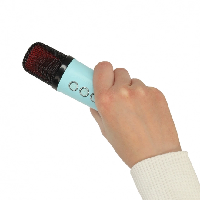 Karaoke reproduktor s USB a Bluetooth, modrý