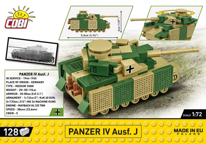 Tank Panzer IV Ausf. J z kociek COBI