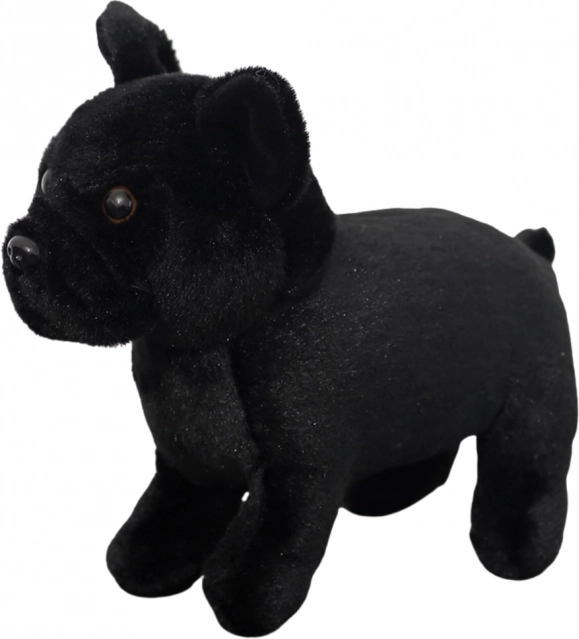 čierny plyšový psík 19 cm