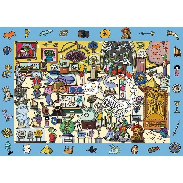 Puzzle s hľadaním obrázkov Spy Guy: Múzeum 100 dielikov