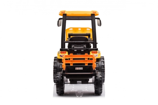 Detský traktor s prívesom žltý