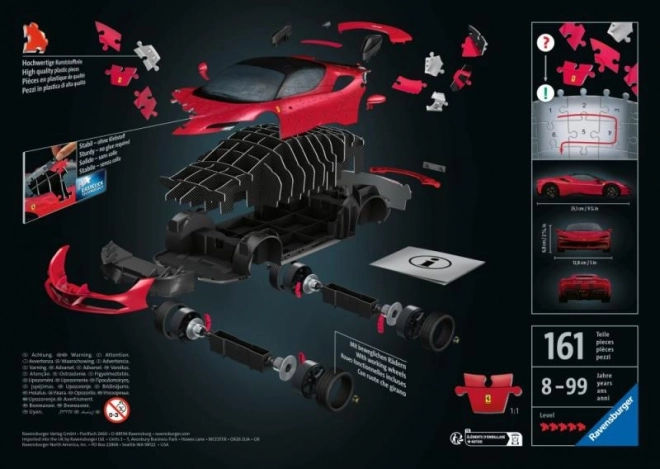 Puzzle model auta Ferrari SF90 Stradale