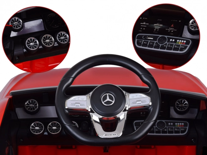Detské elektrické auto Mercedes AMG CLA 45s s hojdačkovým efektom – Červená