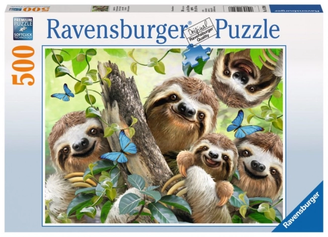 Ravensburger Puzzle Lenochodí Selfie 500 Dielikov