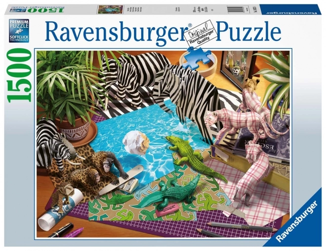 Ravensburger - Puzzle 2D 1500 Kusov: Origami Dobrodružstvo