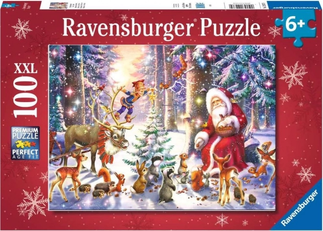 Ravensburger puzzle Vianoce v lese XXL 100 dielikov