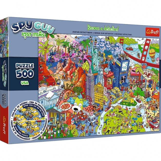 Puzzle 500 dielikov Spy Guy Stratené Predmety USA