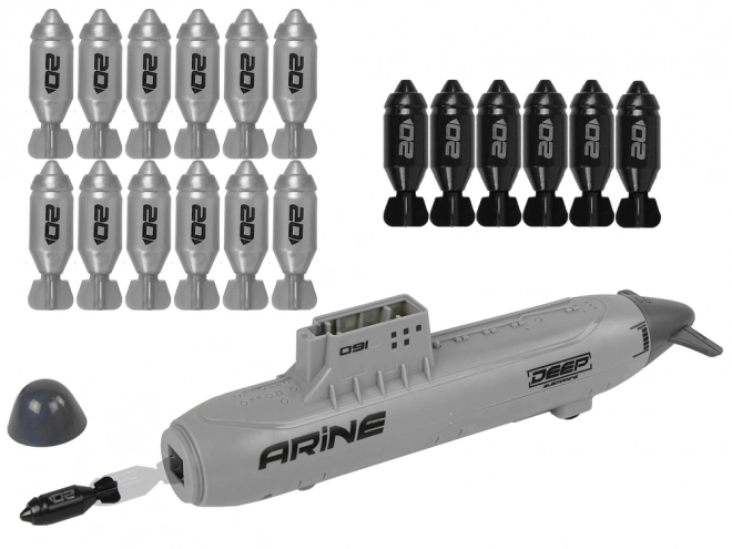 Námorný armádny set: ponorka, stíhačky a bomby