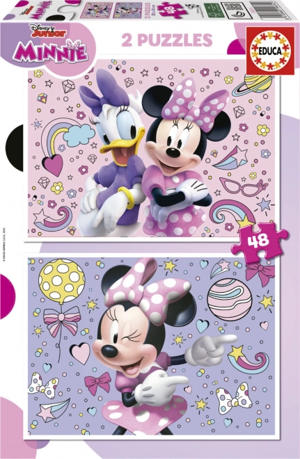 Puzzle Minnie 2x48 dielikov Educa