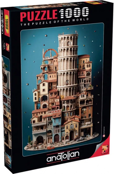 Puzzle naklonená veža Pisa 1000 dielikov
