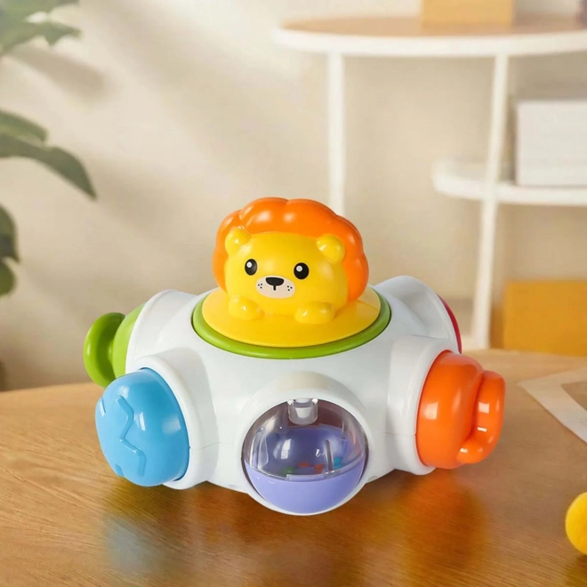 Woopie Kozmická Raketa Aktívna Kocka - Vzdelávacia Zmyslová Kocka 18m+