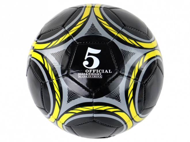 Čierna futbalová lopta 24 cm veľkosť 5