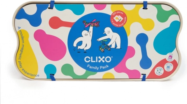 Magnetické stavebnice Clixo Family Pack - 150 dielikov