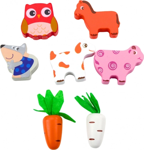 Farebné figúrky zvierat na učenie aj príbehy