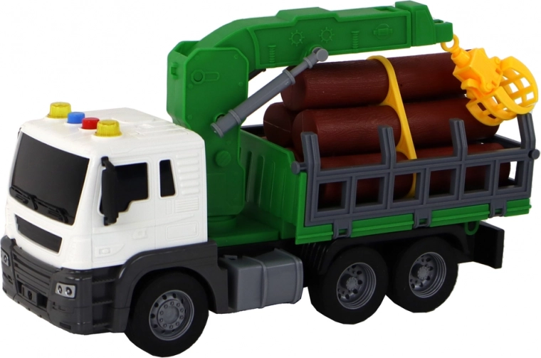 Funkčný žeriav na nakladanie kmeňov