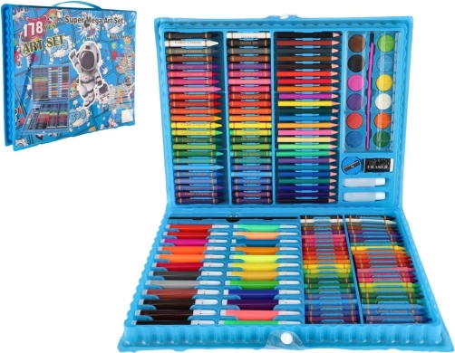 Kreatívny art box vesmír – sada na maľovanie 178 ks v plastovom kufríku