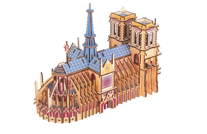 Drevené 3D puzzle Katedrála Notre-Dame