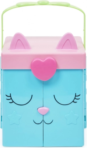 Prenosný mačací kufrík so zámkom