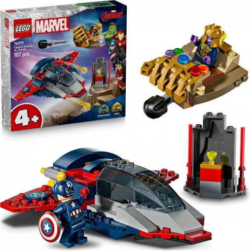 lego marvel kapitán amerika vs thanos stavebnica pre deti 4+