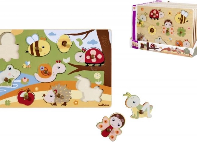 Drevené puzzle 9 dielikov – 28 × 18 cm