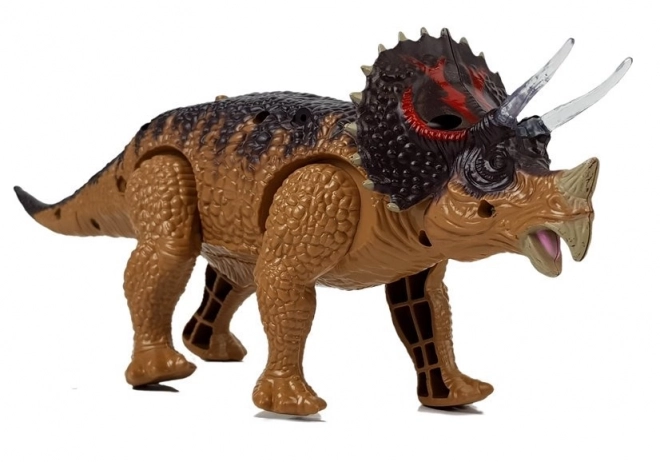 Dinozaur Triceratops na batérie