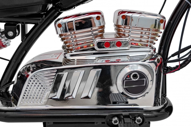 Chopper Warrior Motocykel čierny