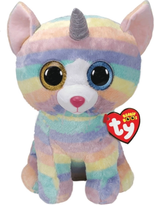 TY Beanie Boos Jednorožec Mačka maskot Heather 42 cm