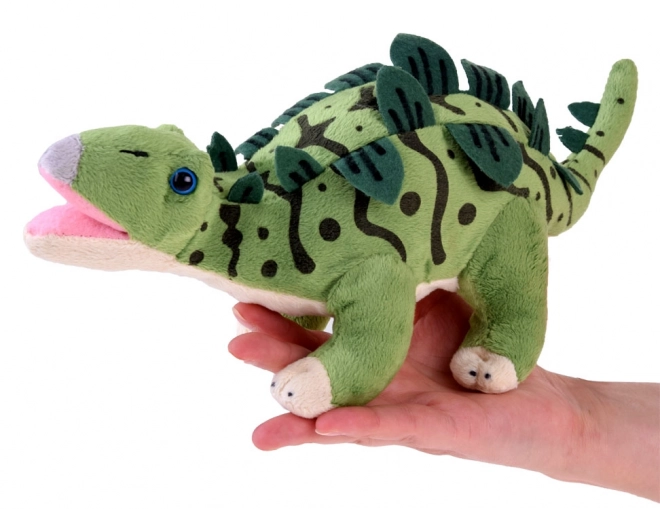Plyšový dinosaurus stegosaurus zelený 30 cm