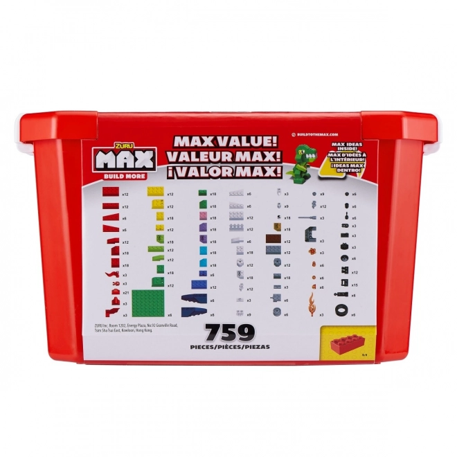 ZURU Max Build stavebná súprava 759 prvkov
