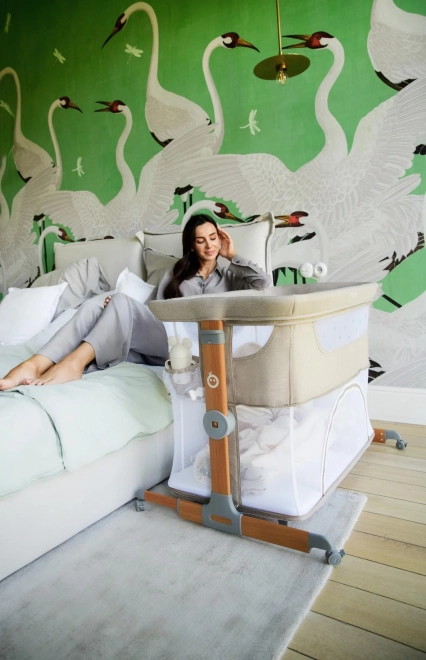 Postieľka 4v1 Béžová MoMi Smart Bed