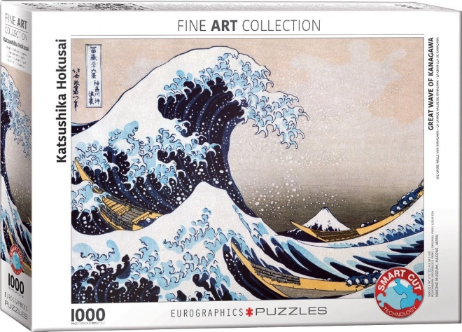 Puzzle Veľká vlna pri Kanagawe 1000 dielikov EUROGRAPHICS