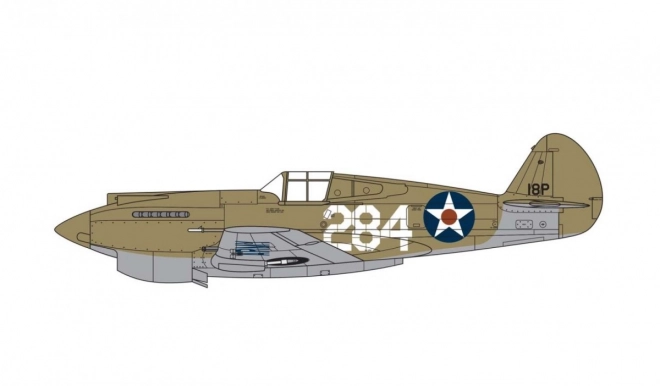 Model lietadla Curtiss P-40B Warhawk