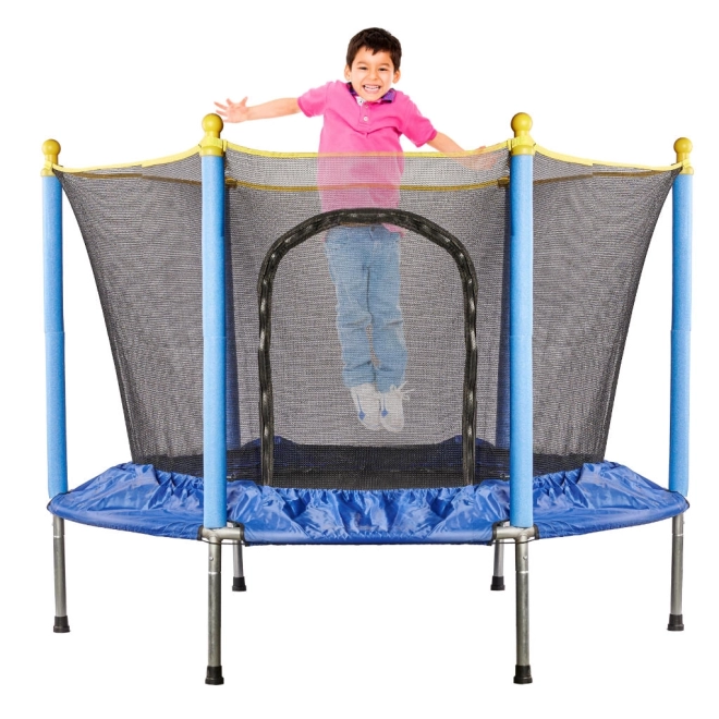 Záhradná trampolína pre deti s ochrannou sieťou 140 cm