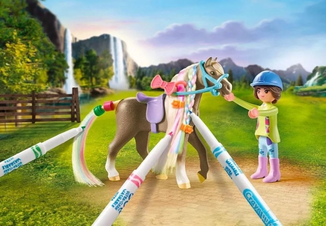 Kreatívny set s koníkom a fixkami Playmobil