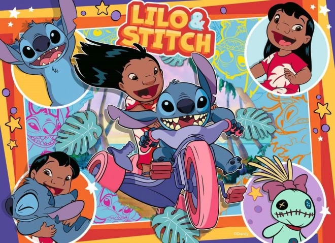 Puzzle Lilo a Stitch 4x100 dielikov