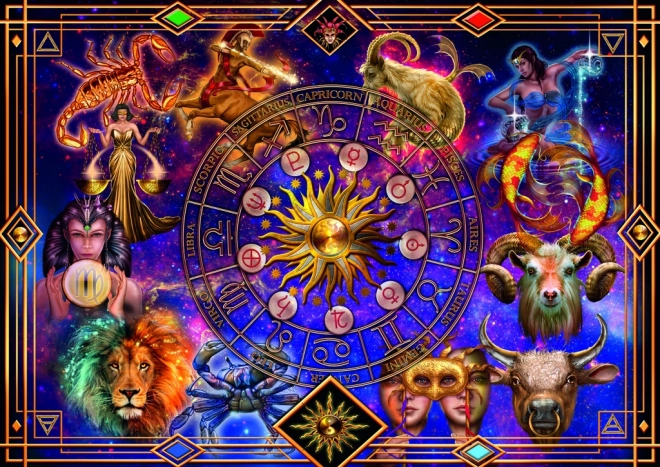 Puzzle Spiral Znamenie Zverokruhu 1040 Dielikov