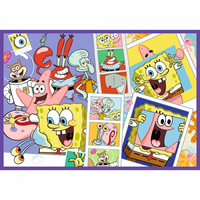 Puzzle 4x250 Šialený svet Sponge Boba