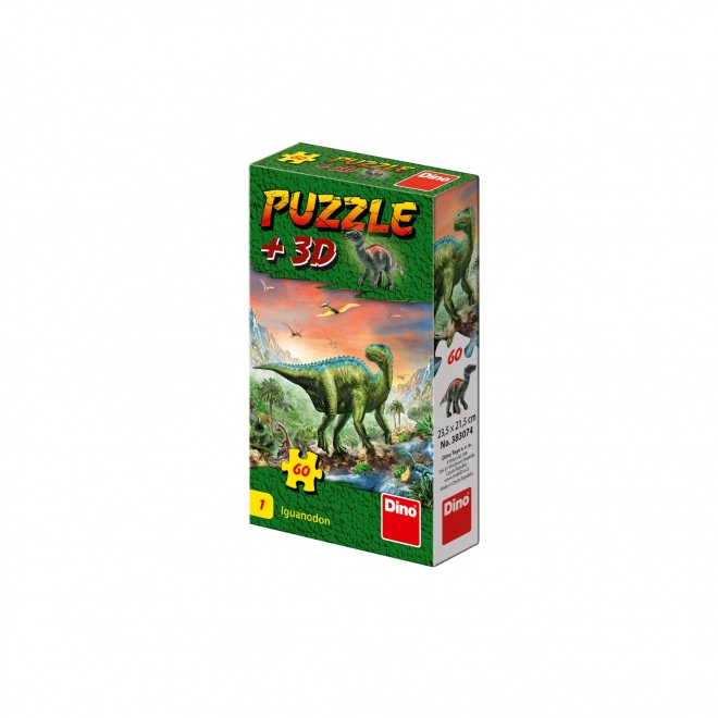 Puzzle s dinosaurem: Parasaurolophus 60 dielikov