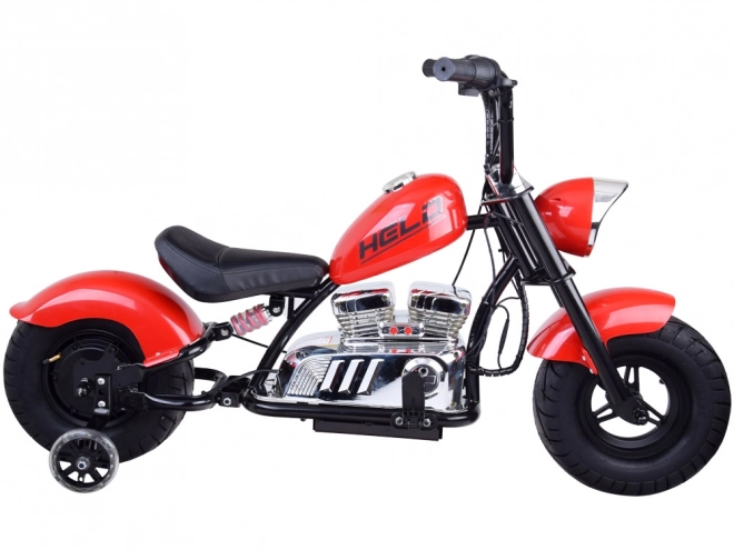 Elektrický chopper motocykl pre deti – Červená