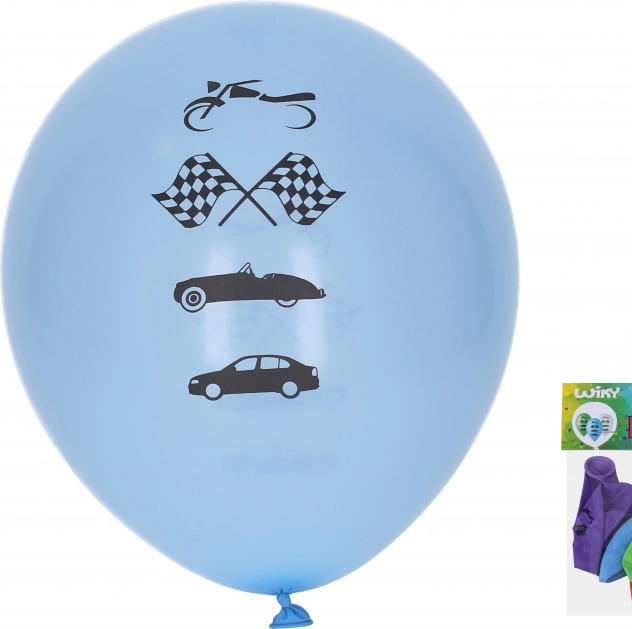 Nafukovacie balóniky 30 cm Autá – sada 5 ks