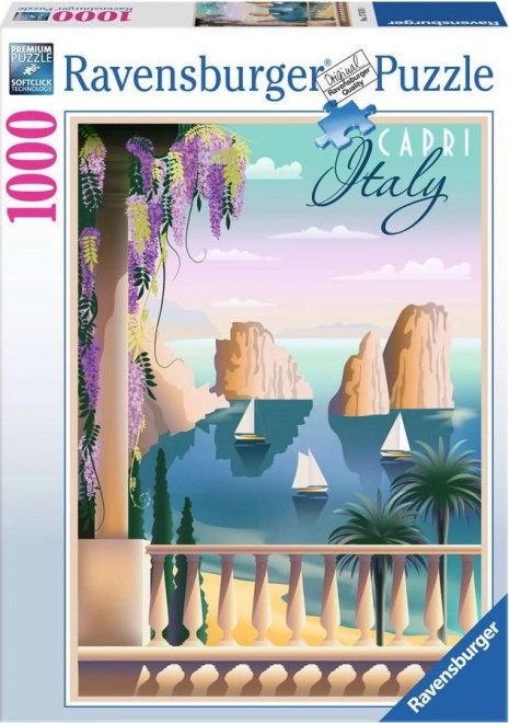 Ravensburger Puzzle Pohľadnica z Capri 1000 dielikov