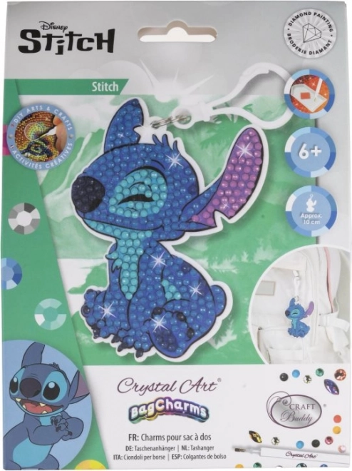 Kryštálové umenie prívesok Stitch
