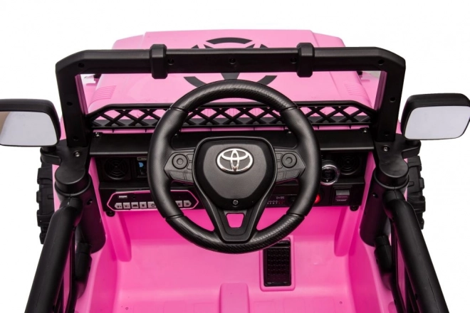 Auto na akumulátor Toyota FJ ružové 4x4