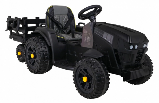 Titanový traktor s prívesom čierny