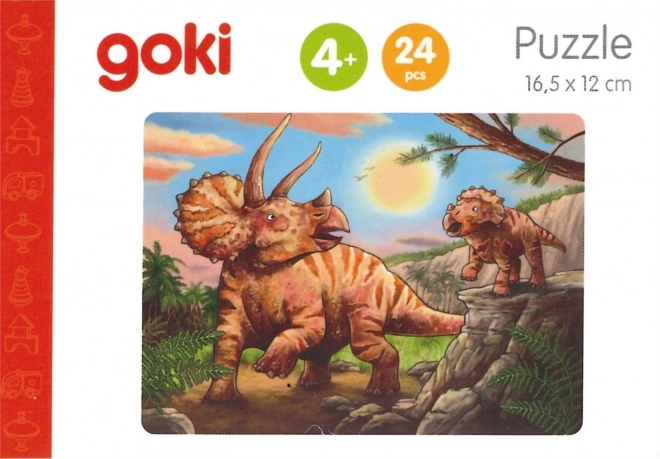 Drevené puzzle Dinosaurov: Elamosaurus 24 dielikov