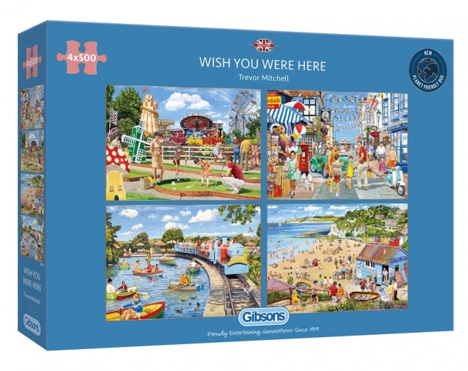 Gibsons Puzzle Kiež by si tu bol 4x500 dielikov