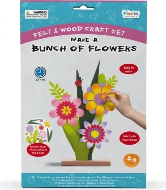 Fiesta Crafts Kreatívna sada 3D skladačka Kytica