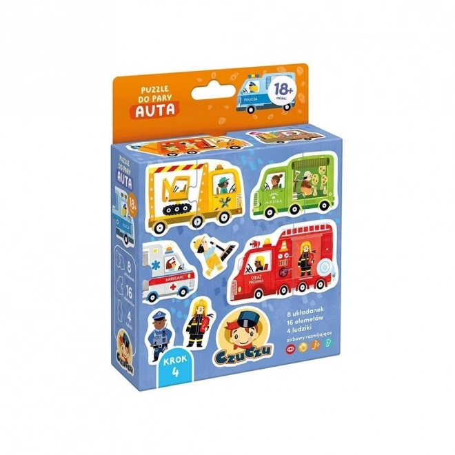 Puzzle na spájanie - Autá