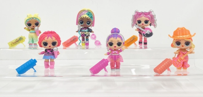 Lalka L.O.L. Surprise Neon Pop Stars Display