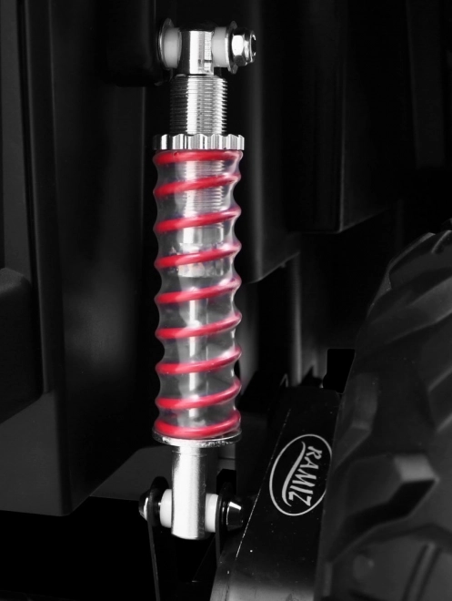 Detský kočík SuperStar čierny + pohon 4x4 + diaľkové ovládanie + úložný priestor + MP3 LED + zámok dverí